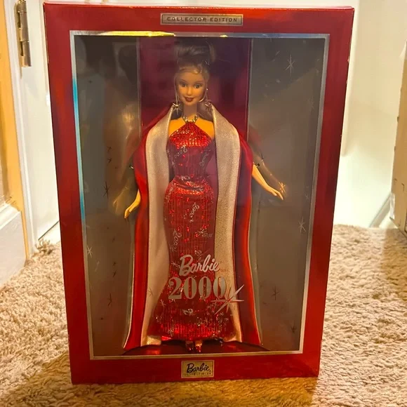 open lace back dress Hallmark Ornament: 2000 Barbie 2000